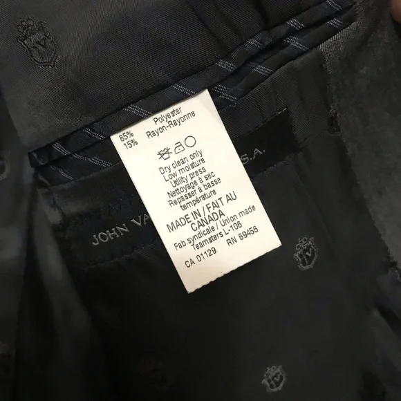 John Varvatos Gray 2 Button Blazer 38S
